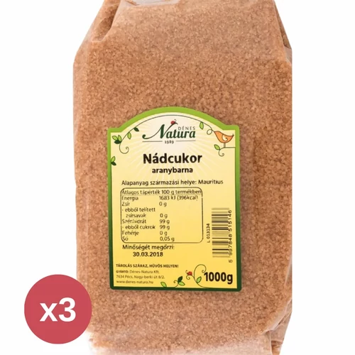 Dénes Natura Nádcukor aranybarna 1000 g - Natur Reform