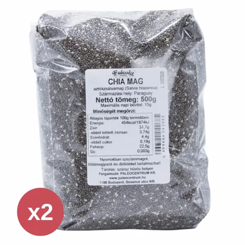 Paleolit Chia mag fekete 500 g   - Natur Reform