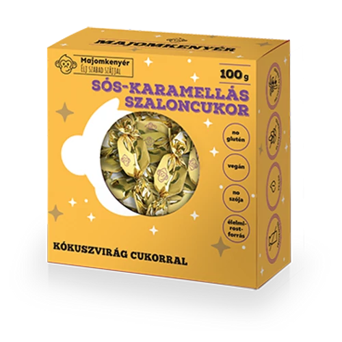 Majomkenyér Sós-karamellás szaloncukor 100 g – Natur Reform