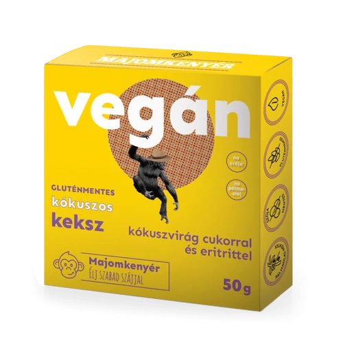 Majomkenyér Vegán kókuszos keksz 50 g – Natur Reform