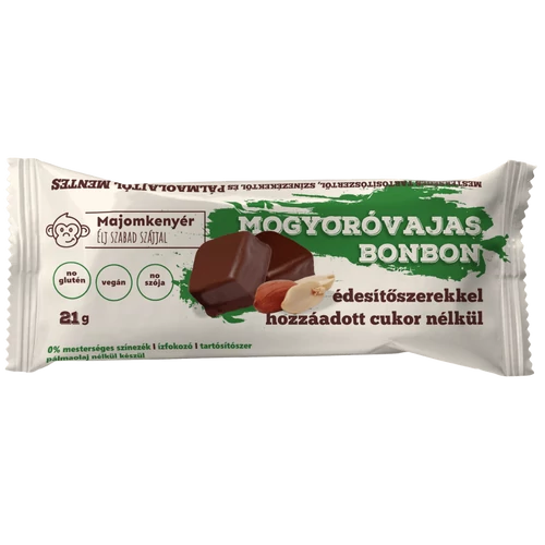 Majomkenyér Mogyoróvajas bonbon 21 g - Natur Reform