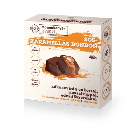 Majomkenyér sós-karamellás bonbon 42 g