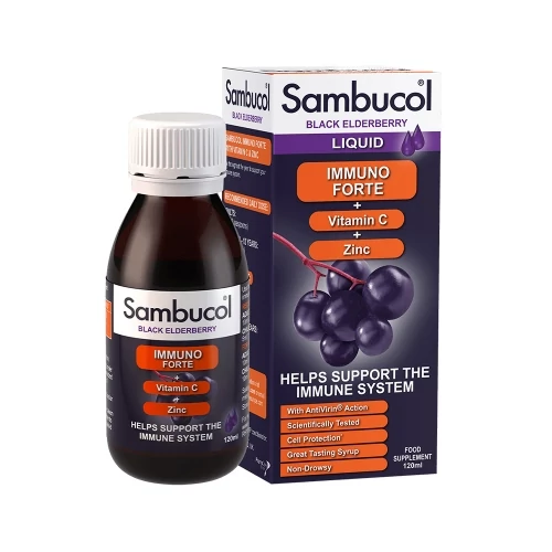 Sambucol Fekete bodza Immuno forte szirup felnőtteknek 120 ml