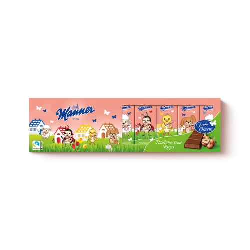 Manner Húsvéti mogyoró krémmel töltött tejcsokoládé szeletek 330 g