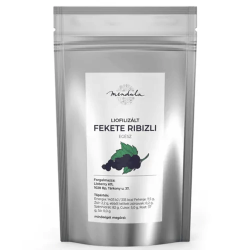 Mendula Liofilizált Fekete Ribizli egész - 1000 g – Natur Reform