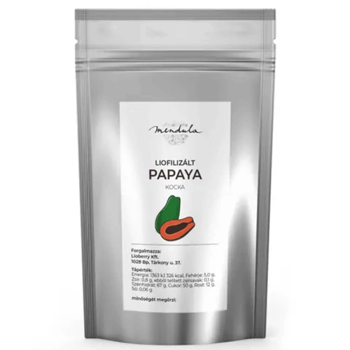 Mendula Liofilizált Papaya kocka - 1000 g – Natur Reform
