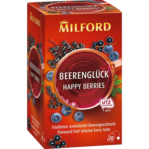 Milford Bogyósgyümölcs ízű gyümölcstea 20 db filter 