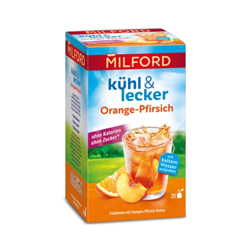 Milford Hidegen elkészíthető - Őszibarackízű fekete tea-jegesteának 20 db filter 
