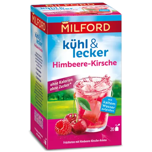 Milford Hidegen elkészíthető Málna - cseresznye ízű gyümölcstea 20 db filter 