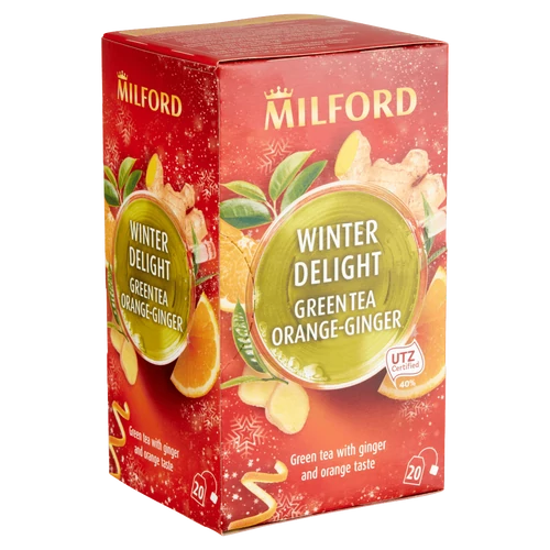 Milford Gyömbér-Citrom ízű gyógynövénytea 20 db filter 