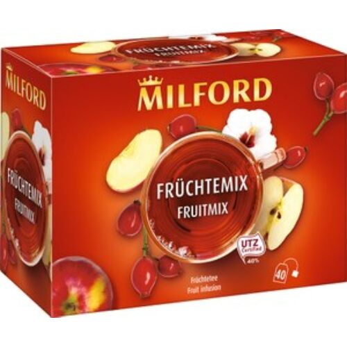 Milford Vegyes gyümölcs ízű gyümölcstea keverék 40 db filter 