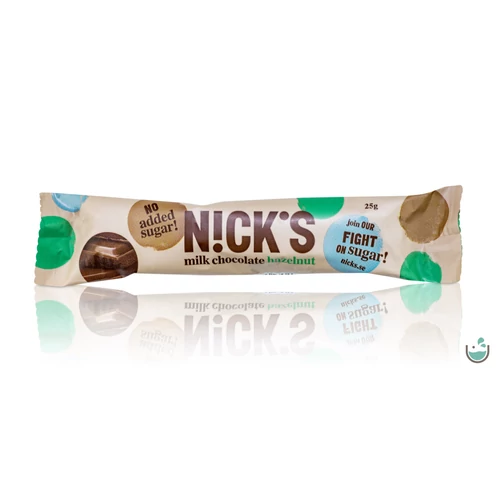 N!ck's gluténmentes mogyorós tejcsokoládé 25 g
