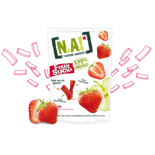 N.A! Gyümölcsrudacskák eper 35 g - Natur Reform