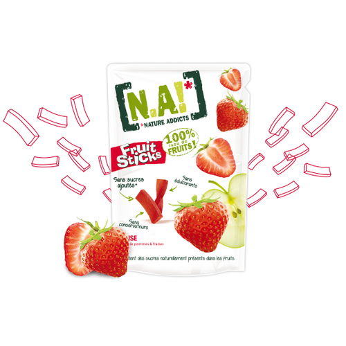 N.A! Gyümölcsrudacskák eper 35 g - Natur Reform