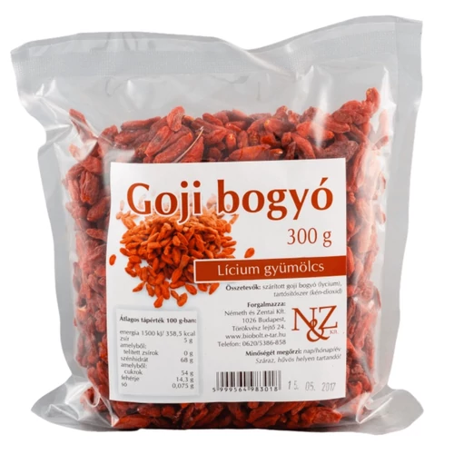 N&amp;Z Goji bogyó 300 g - Natur Reform