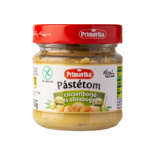 Primavika Pástétom csicseriborsóból zöld olivabogyóval 160 g
