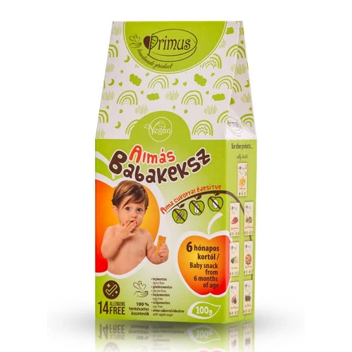 Primus kézműves vegán almás babakeksz 100 g