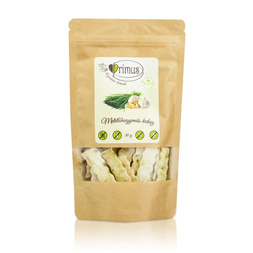 Primus kézműves vegán metélőhagymás keksz 80 g
