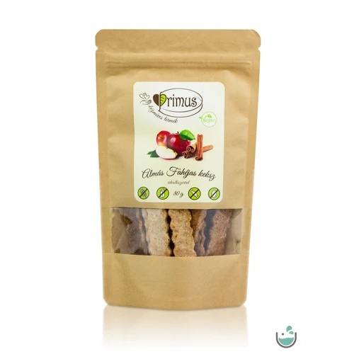 Primus kézműves vegán almás-fahéjas keksz 80 g