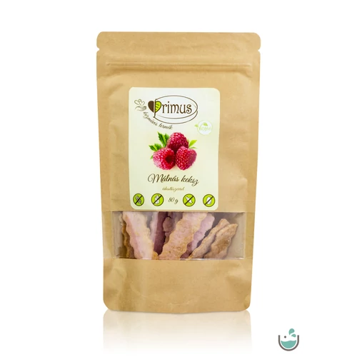 Primus kézműves vegán málnás keksz 80 g