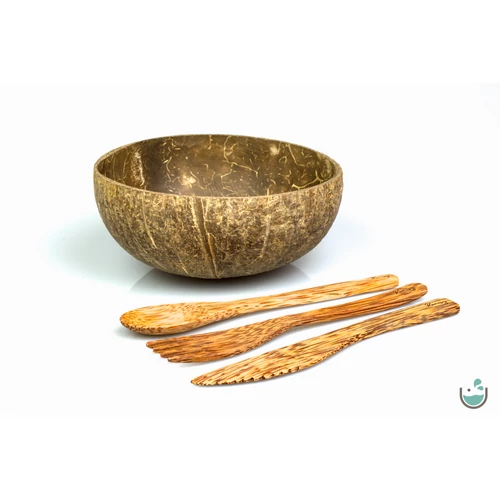 Kókusz étkészlet-világosbarna