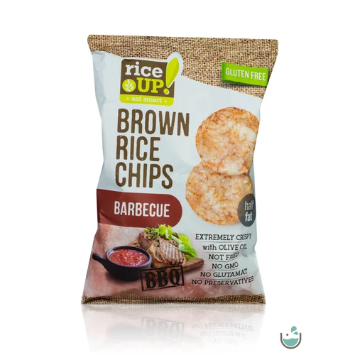 Rice UP! barbecue ízesítésű barna rizs chips 60 g