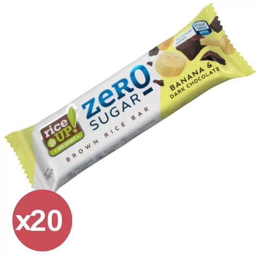 Rice UP! Zero Rizsszelet banános ízű étcsokoládé kínáló 20X18 g - Natur Reform