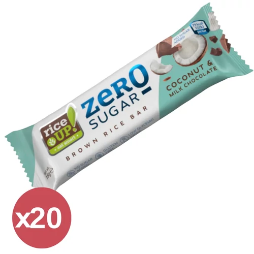 Rice UP! Zero Rizsszelet kókusz ízű tejcsokoládé kínáló 20X18 g - Natur Reform