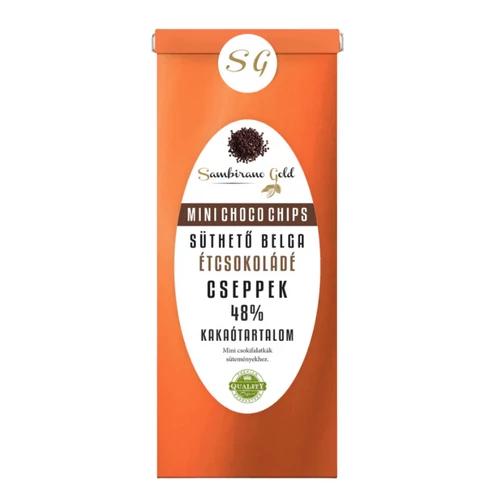Sambirano Gold Süthető belga csokoládé cseppek 100 g