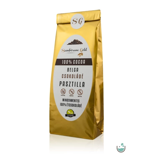 Sambirano Gold – 100% kakaótartalmú belga étcsokoládé pasztilla 100 g
