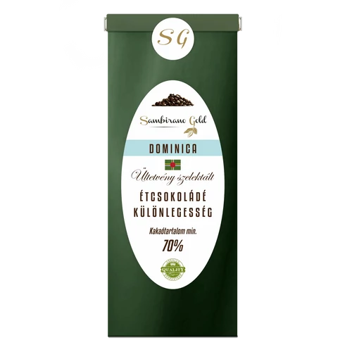 Sambirano Gold Dominicai Étcsokoládé Különlegesség 50 g