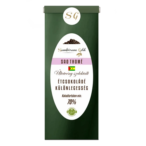 Sambirano Gold Sao Thomé Étcsokoládé Különlegesség 50 g