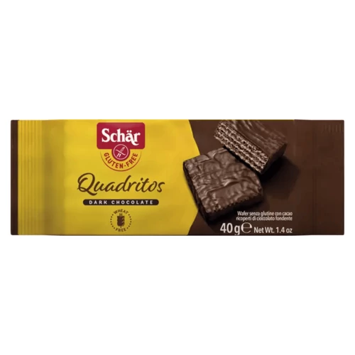 Schär Wafers Quadritos kakaós ostya 40 g - Natur Reform