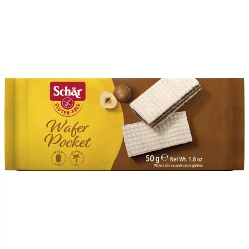 Schär Wafer Pocket mogyorós ostya 50 g - Natur Reform