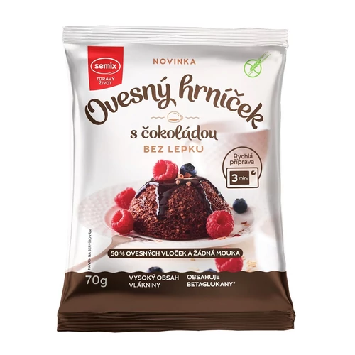Semix Gluténmentes zabból készült bögrés csokoládés sütemény por 70 g – Natur Reform