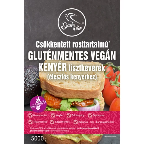 A lisztkeverék csökkentett rosttartalmú, mentes a leggyakoribb allergénektől.