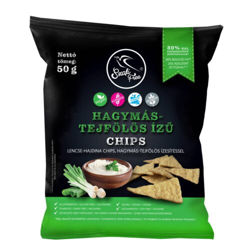 Szafi Free Hagymás-tejfölös ízű chips 50 g – Natur Reform