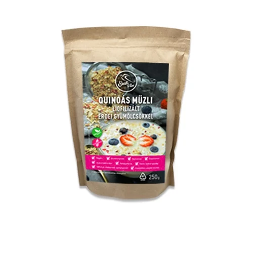 Szafi Free Quinoás müzli liofilizált erdei gyümölcsökkel 250 g – Natur Reform