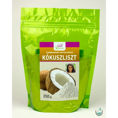 Szafi Reform csökkentett zsírtartalmú kókuszliszt 250 g