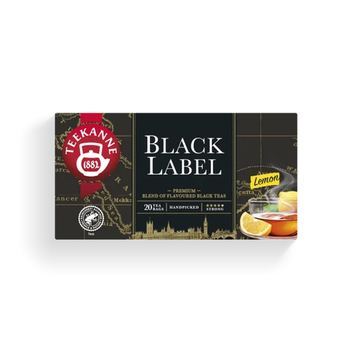 TEEKANNE Black Label fekete tea keverék citromlével