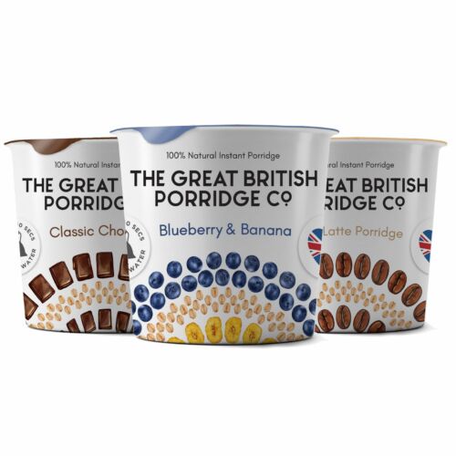 The Great British Porridge Caffé latte ízű poharas instant zabkása 60 g – Natur Reform