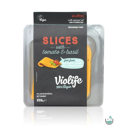 Violife paradicsomos-bazsalikomos ízesítésű szeletelt 200 g
