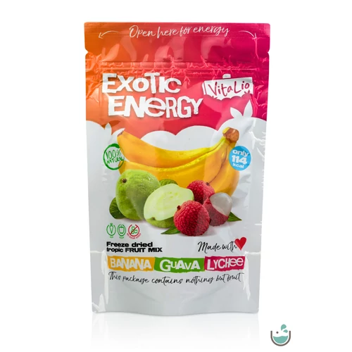 VitaLio Exotic Energy liofilizált trópusi gyümölcs mix 20 g – Natur Reform