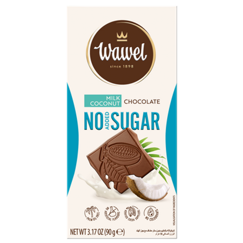 Wawel Kókuszos tejcsokoládé hozzáadott cukor nélkül, édesítőszerrel 90 g