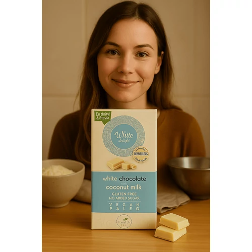 Dia-Wellness - Health Market White Delight Kókusztejes fehércsokoládé 80 g