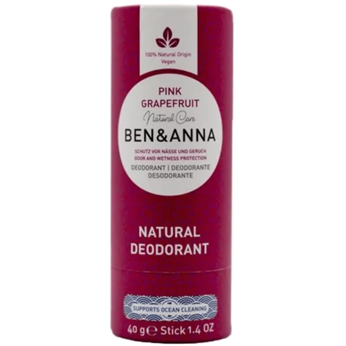 BEN&amp;ANNA Pink Grapefruit natúr deo stift 40 g – Natur Reform