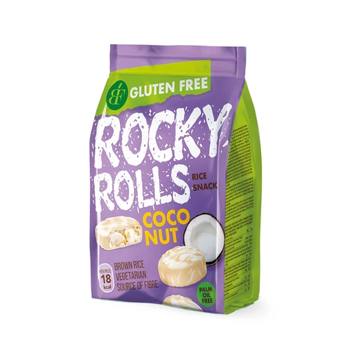Benlian Rocky Rolls - KÓKUSZ ízű puff. rizs korong csok.bev 70 g - Natur Reform