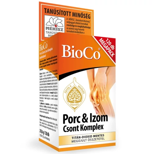 BioCo Porc &amp; Izom Csont Komplex kondroitinnel MEGAPACK - 120 db - Natur Reform