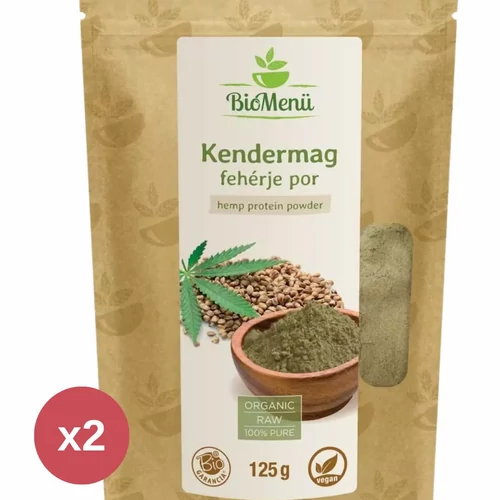 BioMenü BIO KENDERMAG fehérje por DUO 2X125 g