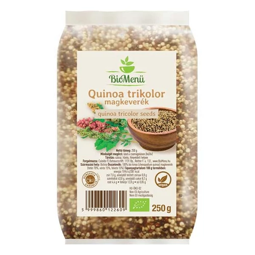 BioMenü BIO QUINOA trikolor magkeverék 250 g – Natur Reform